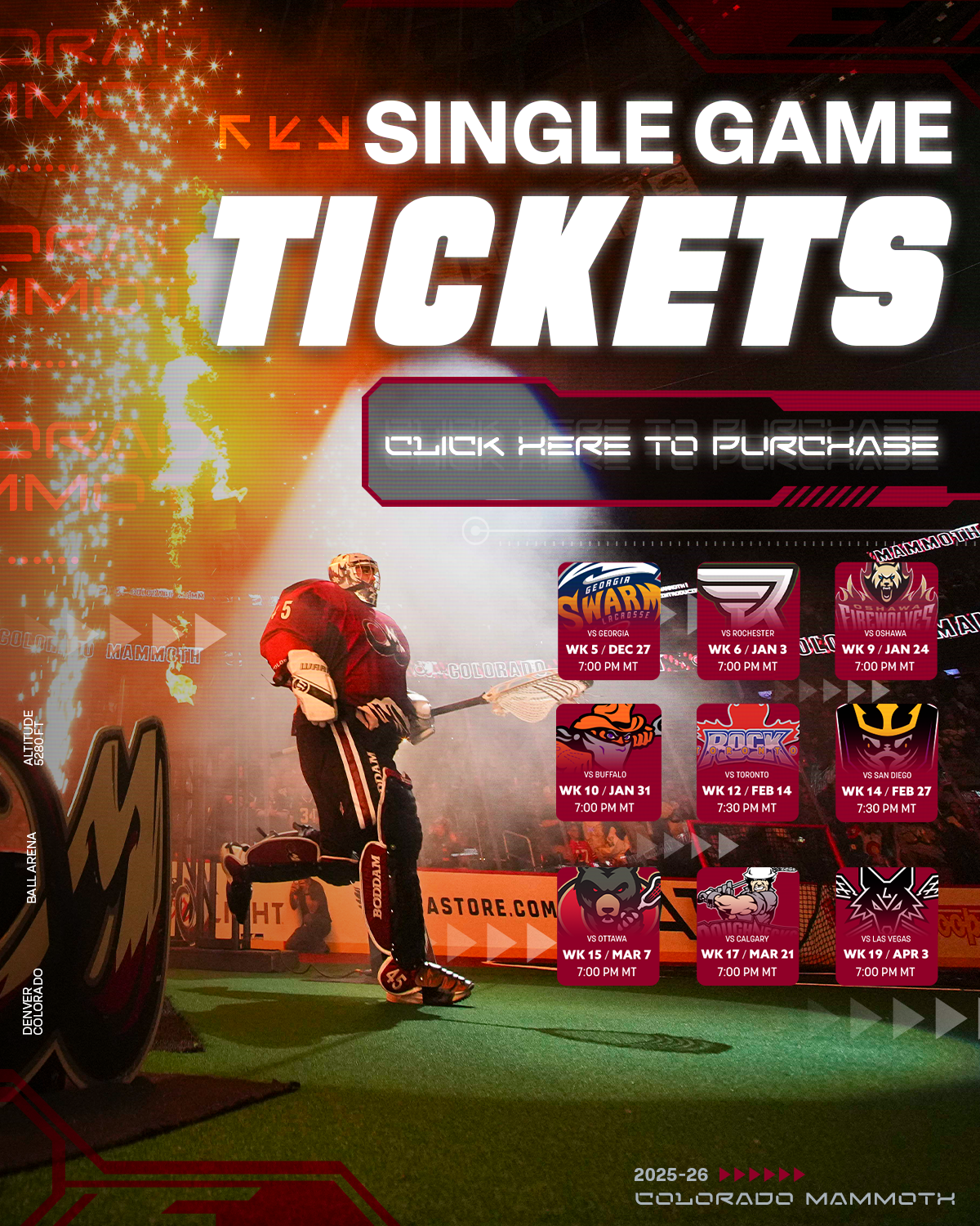 Colorado Mammoth Season On Sale