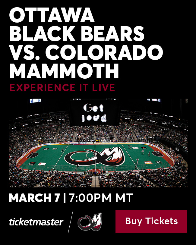 Ottawa Black Bears vs Colorado Mammoth